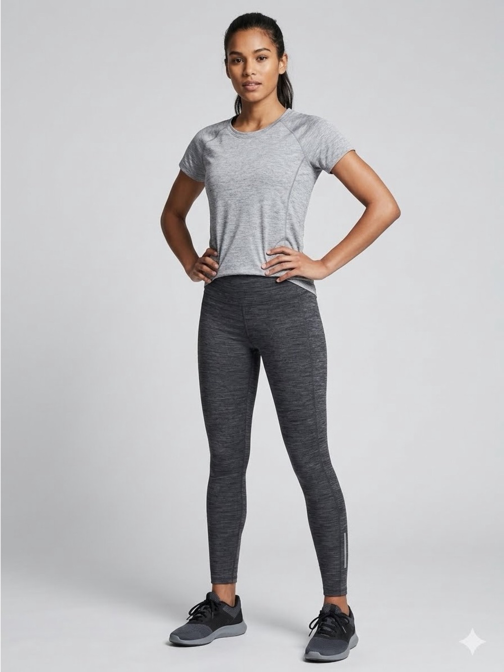Old Navy Active Go-dry Charcoal Gray Leggings